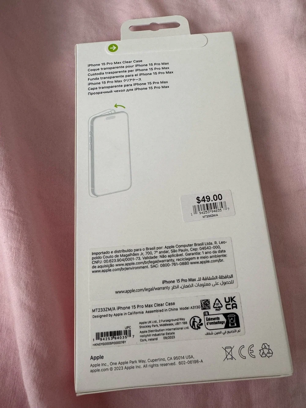 Apple iPhone 15 Pro Max Clear MagSafe Case - Transparent